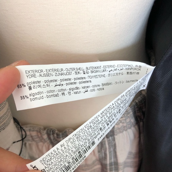 NWT Zara Oversized Checkered Plaid Blazer - Picture 9 of 12